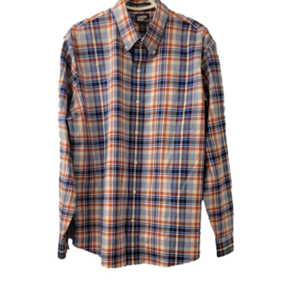 Lands End Plaid Shirt - Picture 3 of 8
